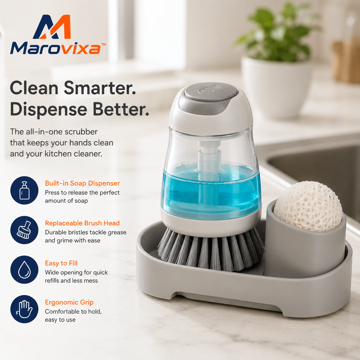 Marovixa™ CleanSmart Pro Electric Scrubber System